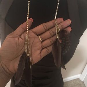 Long dangling earrings